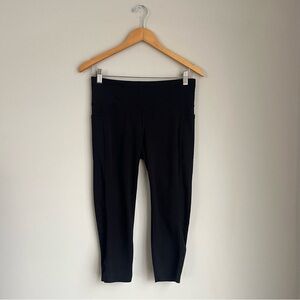 Tangerine Black Cropped Athletic Leggings Size Medium